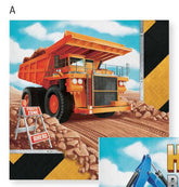 Big Dig Construction Luncheon Napkin